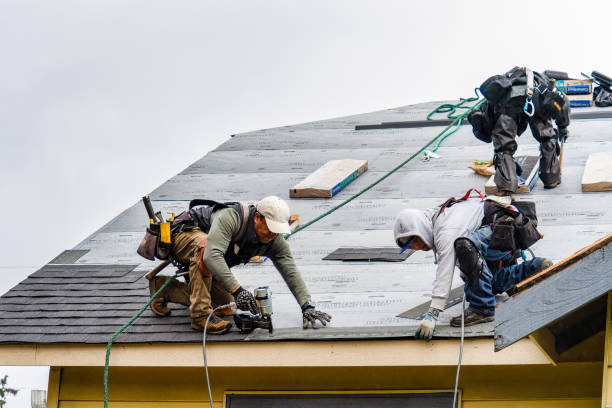 Professional Gutter Installation technician working in Gordon, PA